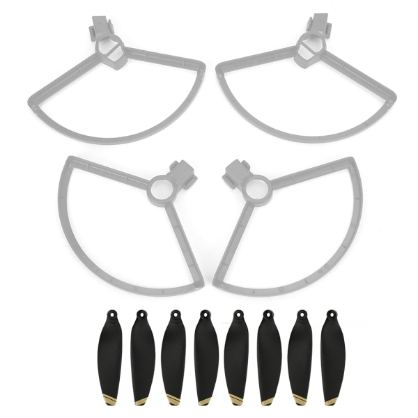 4 stk propelbeskytter 2 par 4726F sort propel passer til MAVIC MINI Drone (guldkant)