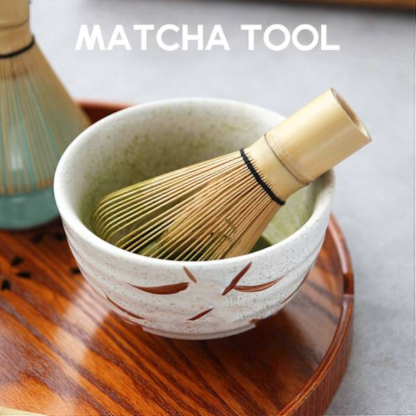 Japanilainen Matcha-teesetti (3 kpl) - Matcha-bambuvatkaimen teelusikka