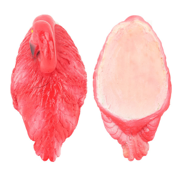 Flamingo Dekorationer Flytande Flamingo Prydnader för Fiskdamm Fisk Tank Bakgård Uteplats Gräsmatta Liten Röd Vilande Flamingo