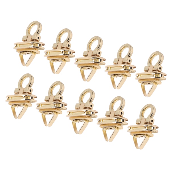 10 stk Turn Lock Solid Slitesterk legeringsmateriale Bred Klassisk stil Vrilåsfeste for Veske Veske Håndveske DIY