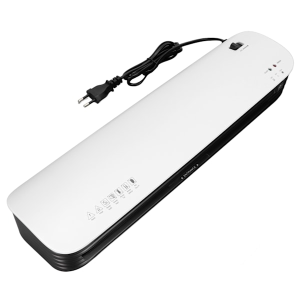 Laminatormaskin 12,6 tommer A3 termisk laminator med varm kald innstilling for hjem skolekontor EU-plugg 220‑240V
