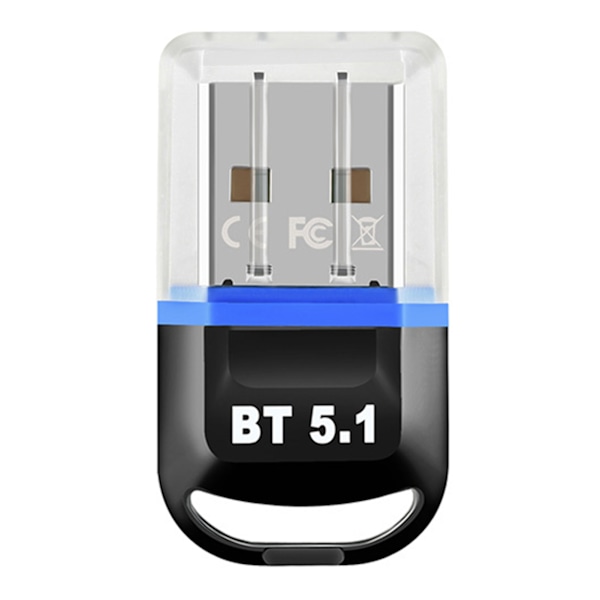 Bluetooth5.1 Adapter 3Mbps Stark Stabilitet Drive Gratis Bluetooth sändare Dator USB adapter