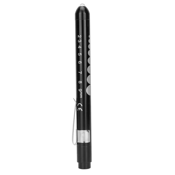 Professionel Diagnostisk Lampe Klinisk Pen Oftalmologisk Undersøgelse Pupil Check Pen Lys Sort