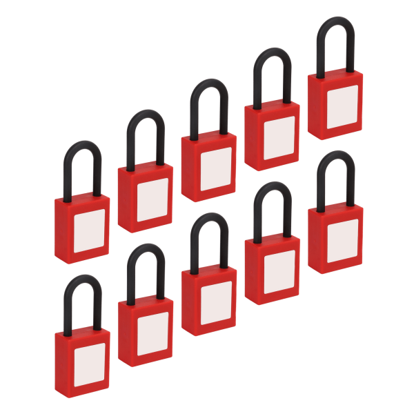 10 kpl Lockout Tagout Lock Nylon Beam Insulate Set Teollisuuden kemialliseen power