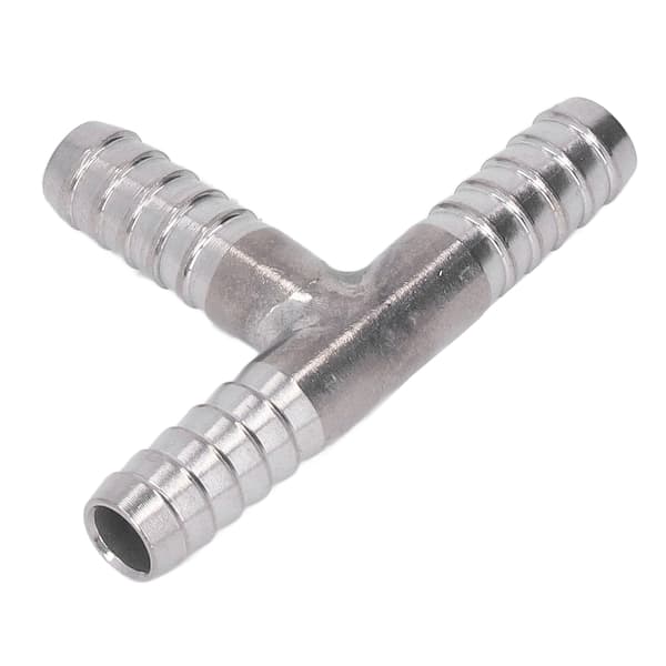 Barb Tee 3-vejs rustfrit stål god tætning stærk slange Barb Tee til flydende gas 8 mm diameter