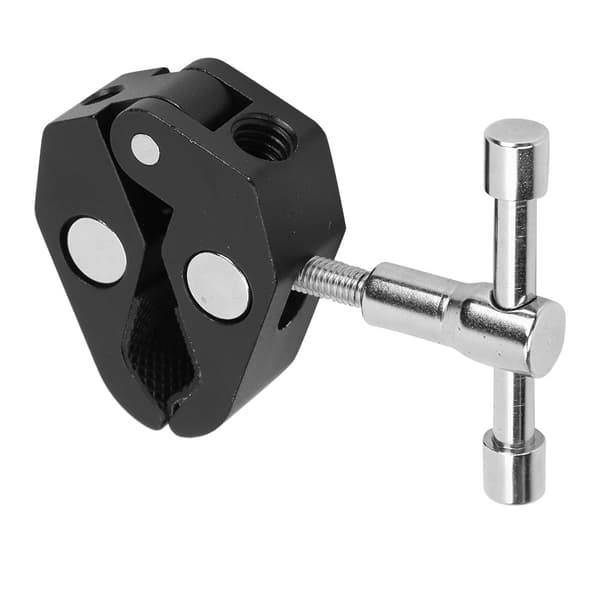 Slitesterk stor krabbeklemme i aluminiumslegering for DSLR-kameramonitor blitslys