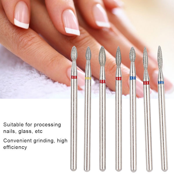 Multifunktionelt nail Art manicurebor Elektrisk manicure-slibehovedværktøj (NO.04)