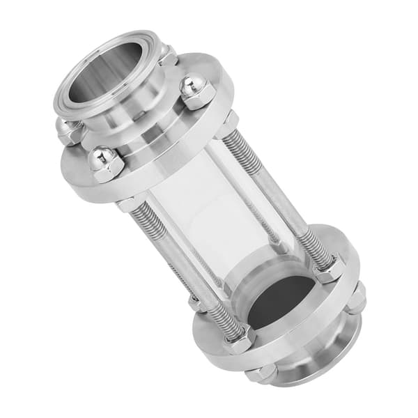 Rostfritt stål 304 Flöde Sanitär Synglas Tri Clamp Typ 38Φ