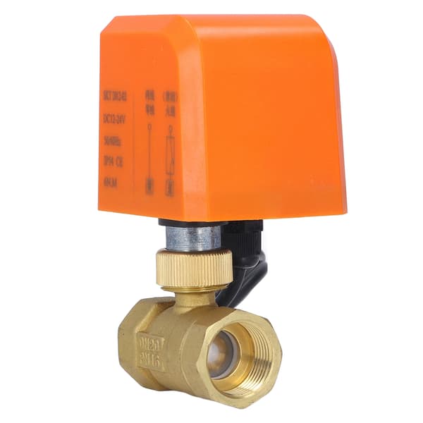 DN20 2-vägs 3/4 tum elektrisk kulventil normalt stängd 2-tråds universal kulventil DC12-24V
