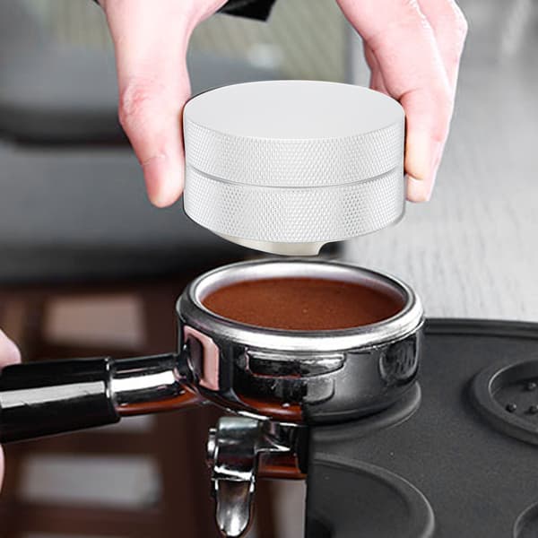51 mm 3 vinklede skråninger justerbar dobbeltlags kaffestamper i rustfrit stål tilbehør til stampning