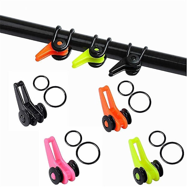 Justerbar 10-delad lila fiskespö Lure Bait Jig Holder Set