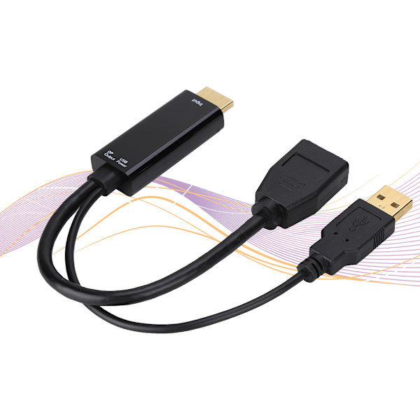 4K 10MB/S multifunksjons HD-skjerm HDMI til DP-konverteradapterkabel