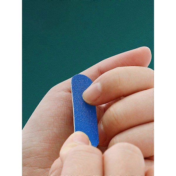 100 stk. Bærbar Dobbeltsidig Neglefil med Matt Finish Mini for Neglepleie og Manikyr Gul5CM