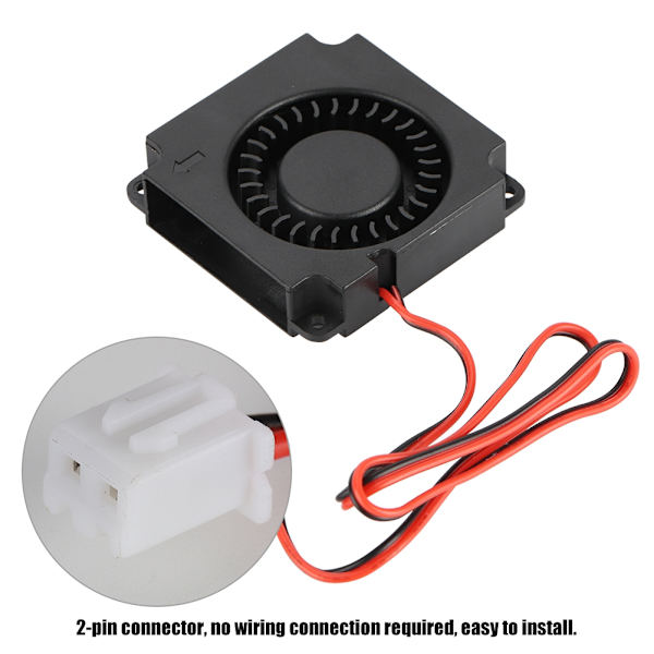 12V 4010mm DC-blæserventilator 2-benet 3D-printertilbehørssæt DC 40mm