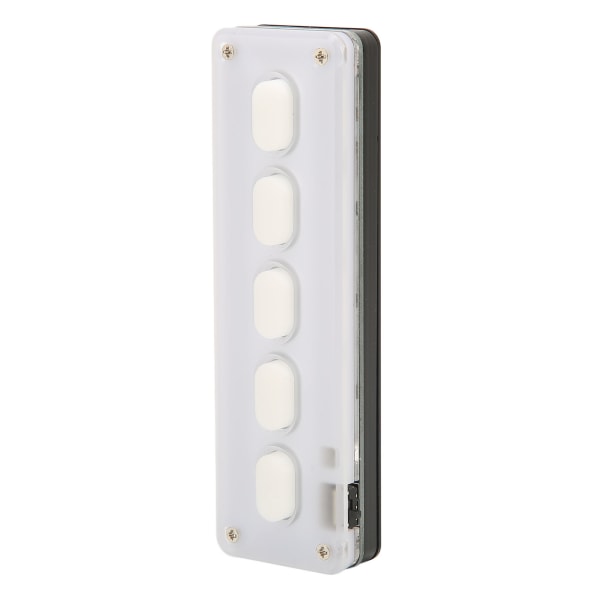 Programmerbart tastatur 5 taster Kablet USB Trådløs Bluetooth Dual Mode Mini Silikon Mute DIY Programmerbart Gaming Keyboard Hvit