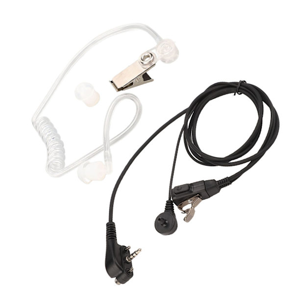 Akustisk slang hörlurar transparent strålning reduktion bärbar luft akustisk slang headset för Motorola Walkie Talkie 1 st