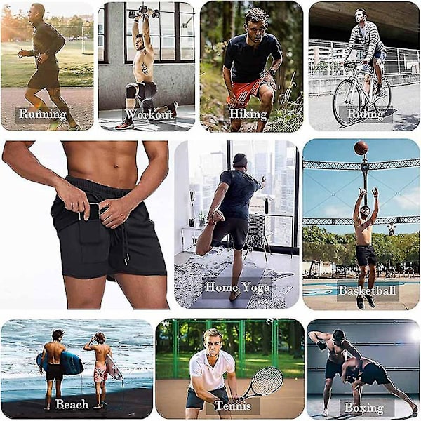 Herrshorts i dubbla lager med snabbtorkande funktion, M, krämig vit