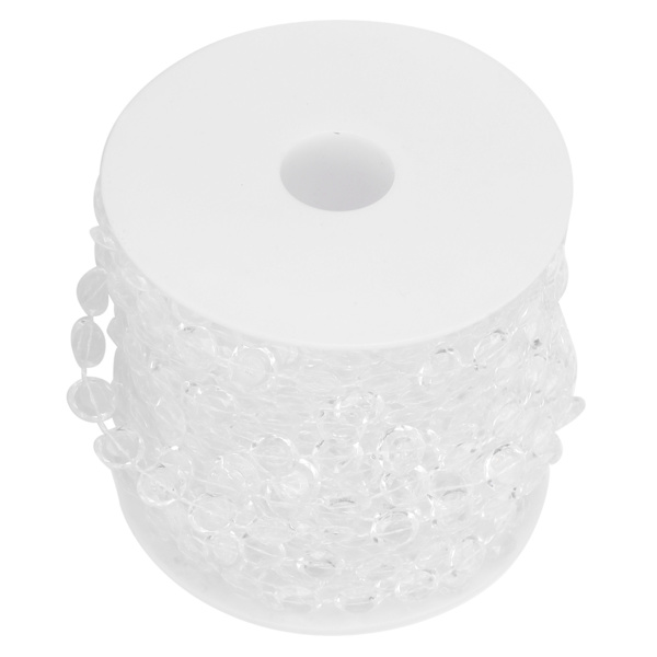 10mm åttekantet perler streng 20m DIY akryl gardin tråder bryllup fest dekorasjon gjennomsiktig