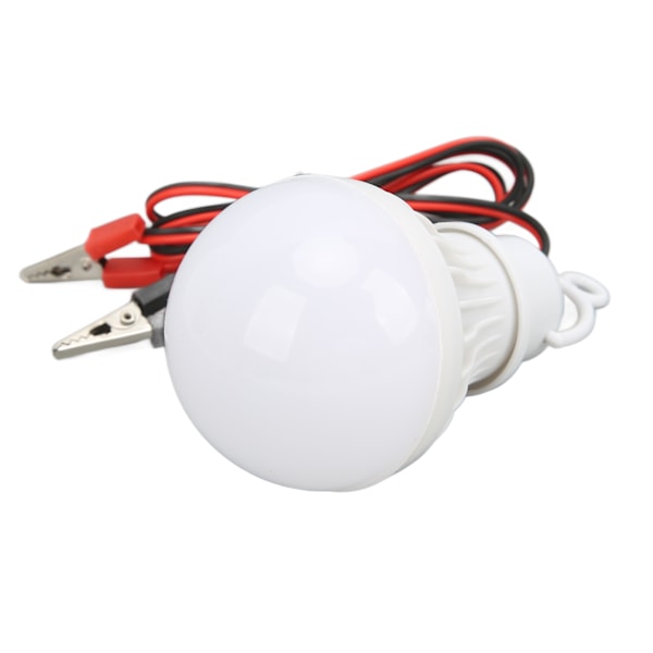 LED-campingteltlampe i plast, utendørs nødlys med krok for fotturer, fiske, 12V 5W