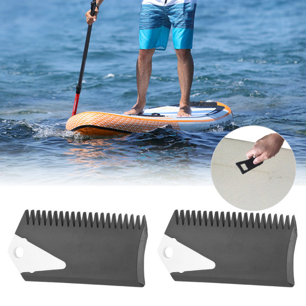 2ST/ Set PVC Surfboard Wax Comb Cleaner Tool Tillbehör för Surfing Board Skaeboard