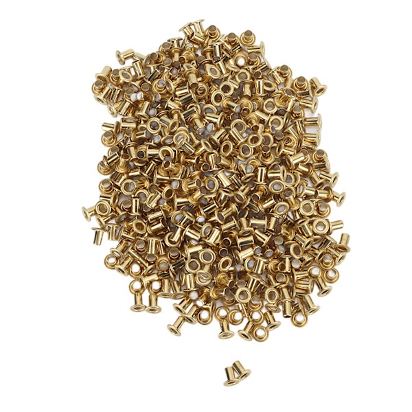 500 st hål nitar 65 koppar utjämningsytor enkel installation klädnitar för DIY-hantverk 2,5x4,5x4,5 mm