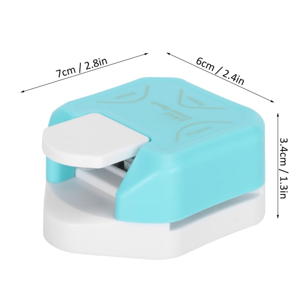 Bärbar 3 i 1 Mini Paper Corner Runder Punch