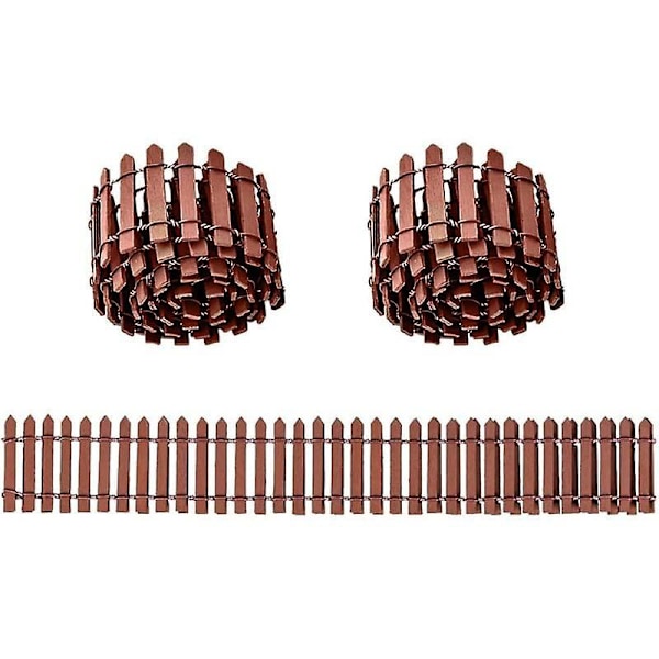 Mini Hagegjerde 3 Deler Tre Hagekant Miniature Hagegjerder Mini Tregjerde Fleksibelt Miniaturegjerde Hage Mikrogjerde for DIY Landskap