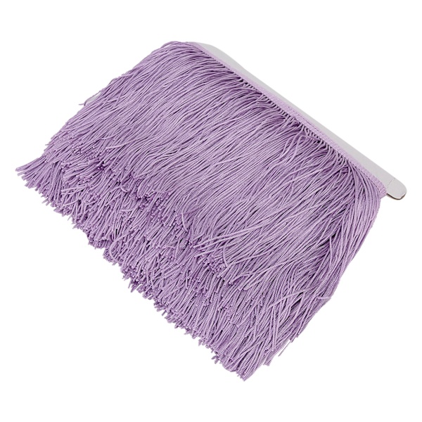 10 meter 14 cm långa fransar Latin klänning tofsar polyester spets trim band sy scen DIY gardin kläder tillbehör violett