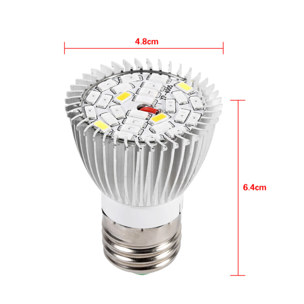LED-vekstlys med full spektrum for vannplanteblomstring - E27-lampe