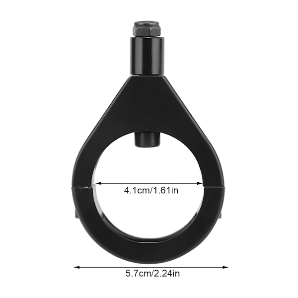 41mm Metalbelægning Motorcykel Blinklys Beslag Holder Klemmer Montering Tilbehør Sort