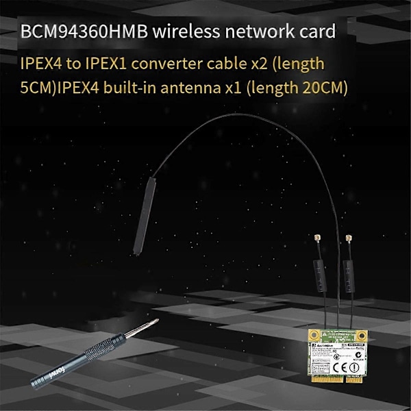 Broadcom Chip NIC BCM94360HMB Notebook Gigabit ,B