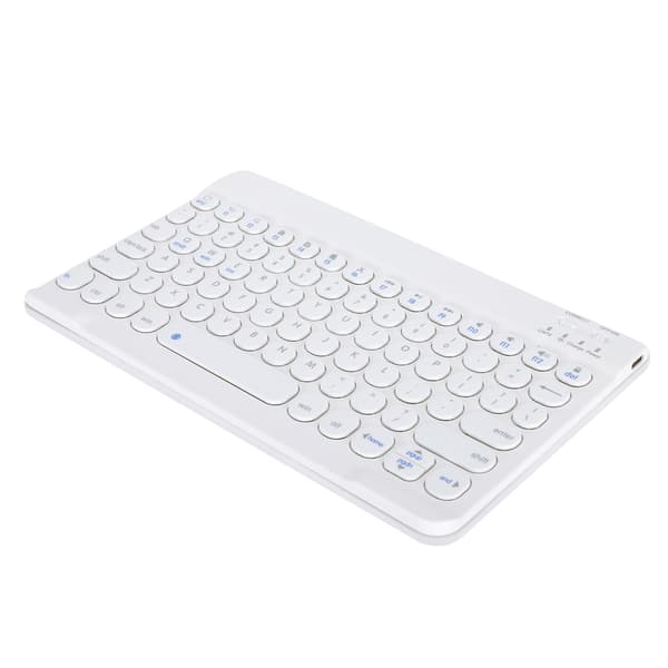Trådløst Bluetooth-tastatur ultratynt retro punk for Windows OS X/Android IOS (hvit)