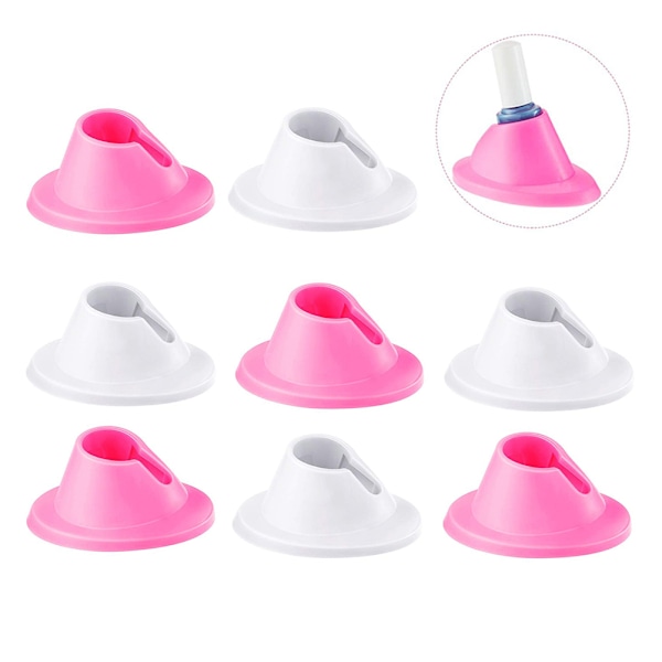 8 st nagellacksflaskhållare i gummi, dropphållare för nagellack, organiseringsverktyg för manikyr, för hem och skönhetssalong
