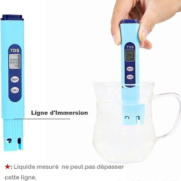 Digital LCD Vandkvalitetsmåler Tester Professionel Målepen Vandhårdhed Mineral Urenhedsindhold i Vand