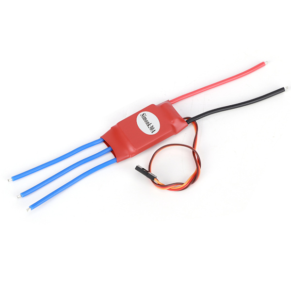 30A ESC elektroninen nopeudensäädin ESC nelikopterille drone RC -osan lisävaruste Punainen