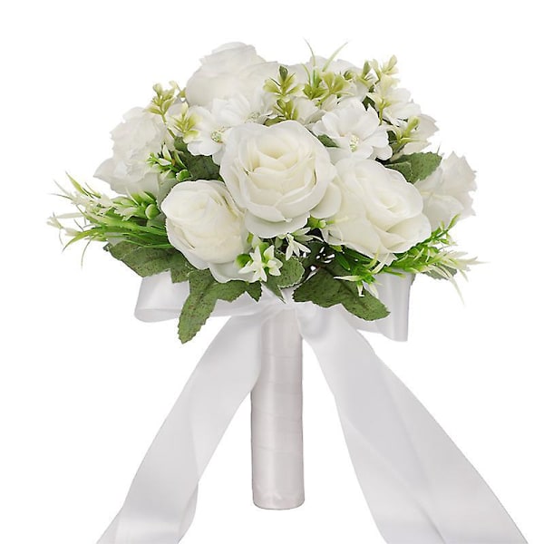 Kunstig brudebukett - Elegante simulerte blomster for brudens perfekte bryllupslook