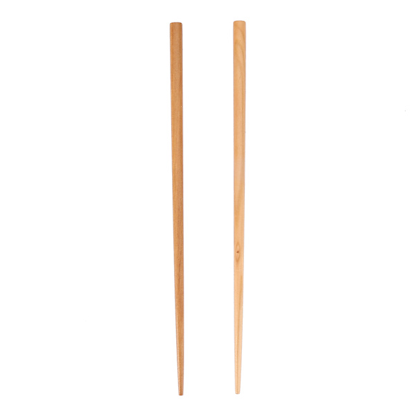 Bærbare træspisepinde Træk spisepinde ud Chopsticks Box Case Bestik Service Lys træfarve