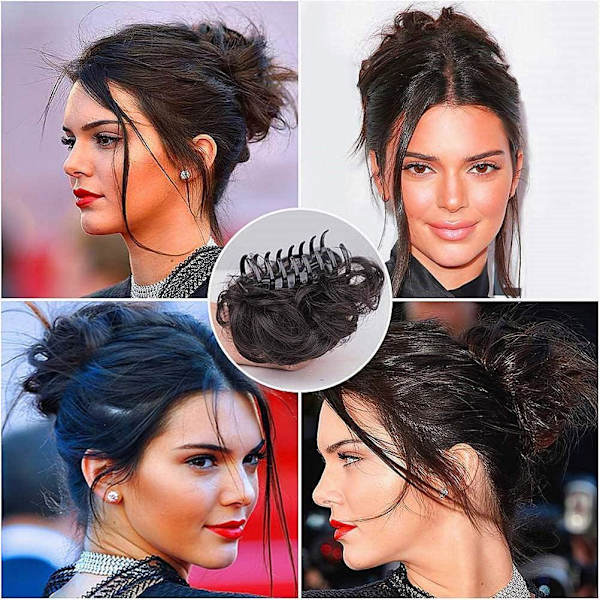 Clip in Messy Bun Messy Hair Bun Hiussolmio Pidennetty kynsipidike naisille naisille tytöille