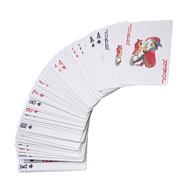 Vanntett pokerkort, bøyningsmotstand, PVC-samling, gaver, bordspill, sølvboks