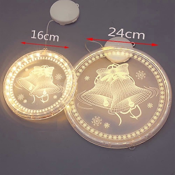 Batteridrevet LED Julelys Dekoration (24cm, Juletræ)
