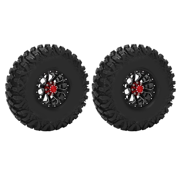 2 stk/sett 1,9 tommers RC bilhjul felg dekksett for AXIAL SCX10 1/10 Crawler biloppgraderinger deler svart