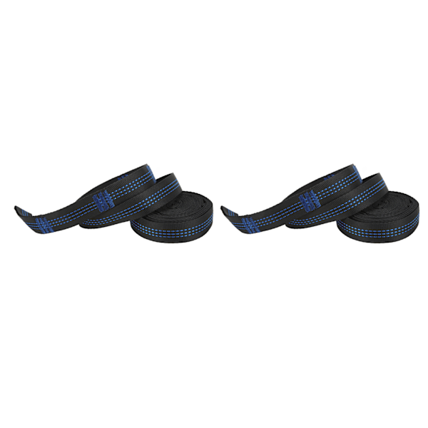 2-pack hängmattsremmar camping hängande rep stark bärförmåga med 2 stålhakar karbinhakar