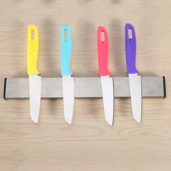 Multifunktionel magnetisk knivholder i rustfrit stål til hjemmet, køkkenredskabsorganisator 31 cm