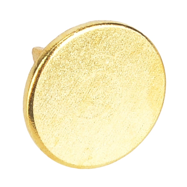 100 stk flathodet polstring spiker rund antikke møbler Dekorativ tegning nål Gul 9 x 8 mm