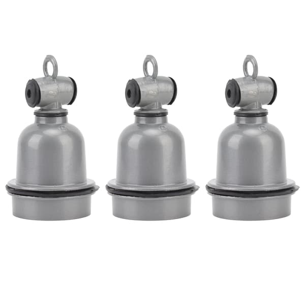 3 STK E27 Grensesnitt Lampeholder Vanntett Termisk Isolasjon Liten T-keramisk Lysholder