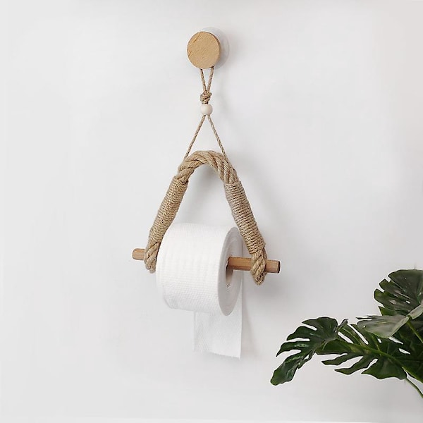 Rustik Toiletrulleholder i Hampetov