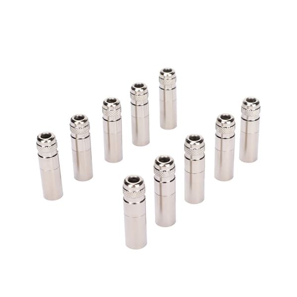 10 stk. 4-bens XLR hanstik Fuldmetal XLR hanstik til mixer mikrofonforstærker equalizer