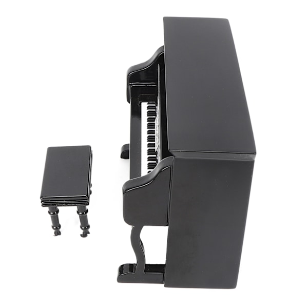 Træ Miniature Upright Piano Mini Musikinstrument Model Børn Gave Hjem IndretningSort