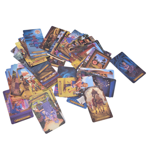 78PCS Wonderland Tarot-kort Divinasjonsverktøy Belagt Papir Engelsk Brettspill for Nybegynnere