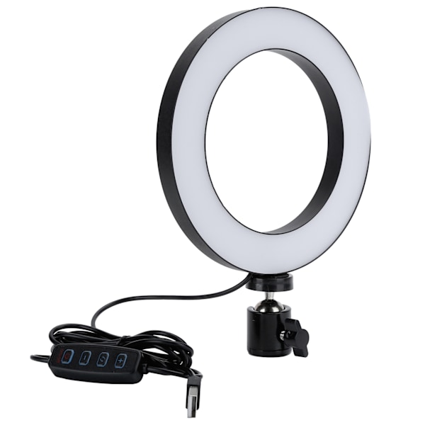 16 cm:n UN-160 3-värinen LED-rengasvalo, säädettävä täyttölamppu kauneusvalokuvaukseen ja live-lähetykseen